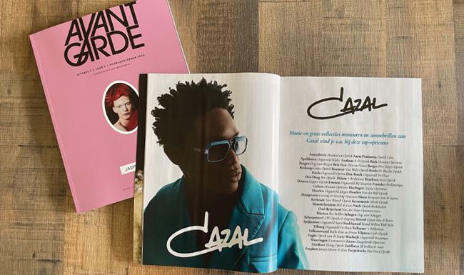 Club BRILLANT opticiens in Cazal en VOA advertenties in Avant Garde